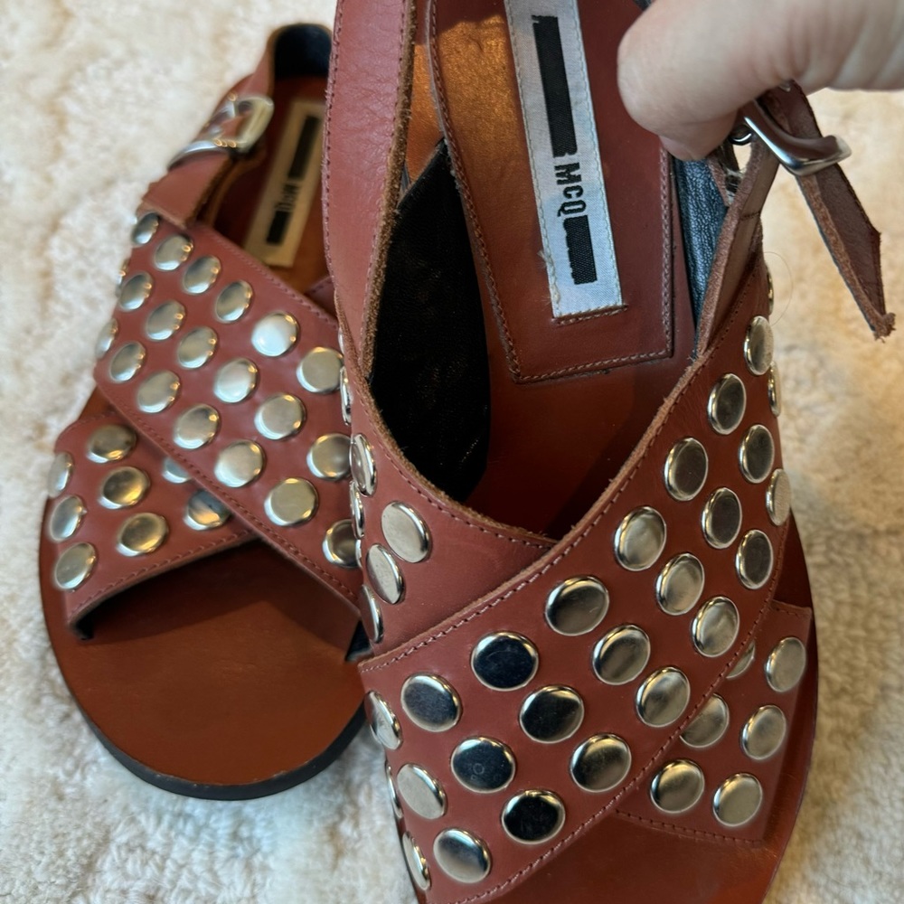 Alexander Mcqueen Mcq Studded Sandals View 2